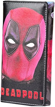 Fashion Unisex Men Women PU Leather Deadpool Long Wallet Purse (1)