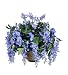 Artificial Periwinkle Blue Wisteria Hanging Basket