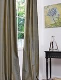 Sea Blue Thai Silk Curtains & Drapes