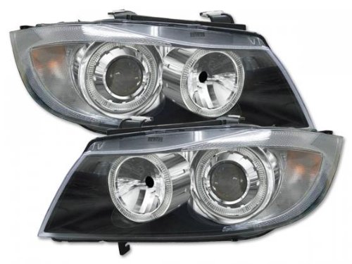 FK Automotive FKFSBM010013 Angel Eyes Scheinwerfer passend f&uuml;r BMW 3-er Limo (Typ E90) Bau Preisvergleich
