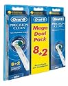 Braun Oral-B Aufsteckbürsten Precision Clean 8 + 2 für alle rotierenden Zahnbürsten von Oral-B (limitierte Edition)