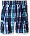 Kanu Surf Boys' Paradigm Plaid Swim Trunks