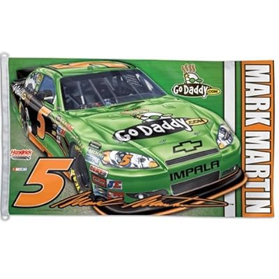 Mark Martin Official NASCAR 3ftx5ft Banner Flag by Wincraft