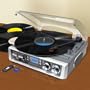 Record Player Turntable with Speakers - Convert Records to MP3 with USB iConvertTM