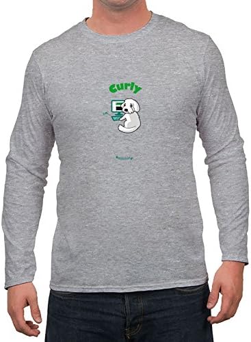 Men Curly - Fernanfloo Image Long Sleeves Grey Custom Shirts With Medium