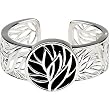 Sterling Silver Onyx Bangle Bracelet