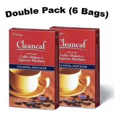 Urnex Cleancaf Coffee Maker & Espresso Machine Cleaner and Descaler 2 Pack