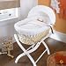 Izziwotnot White Gift Wicker Moses Basket, Natural