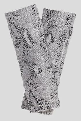 Pure Cashmere Snakeskin Print Knitted Gloves