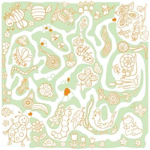 Washable Coloring Play Mat -- Sea World/insect