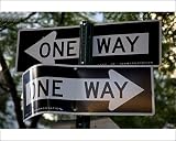 Photographic Prints of Confusing street signs in Lower Manhattan from Robert Harding