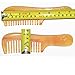 Handmade Strong Wide Tooth Sheep Horn Comb (yellow)
