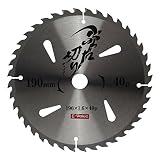 E-Value ぶった切りチップソー (木工用チップソー) 190mm 40P