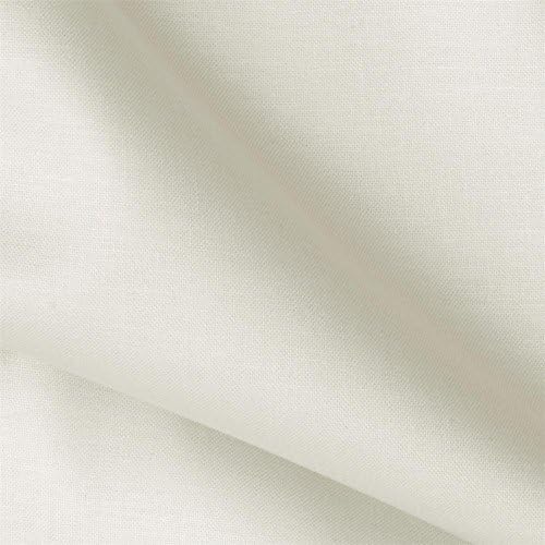 100% Cotton Fabric Solid Colors 45" Width X 3 Yards - For Clothing Sewing Quilting Tablecloth Upholstery - Many Colors Available (White)
