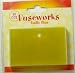 Fuseworks 90 COE Fusible Glass 4 Sheets 2x3 Inches Yellow Transparent for Dichroic Glass to Use with Fuseworks Microwave Kiln Fusing Kit Mix with Dichroic Glass