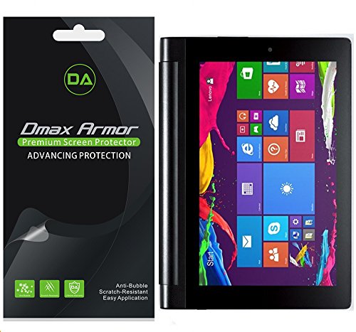 [3-Pack] Dmax Armor- Lenovo Yoga Tablet 2 10 inch Anti-Glare & Anti-Fingerprint Screen Protector - Lifetime Replacements Warranty- Retail Packaging