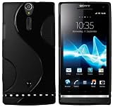 mumbi TPU Silikon Schutzhülle für Sony Xperia S schwarz