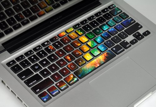 Crocodil Graphics Cosmic Dust Keyboard Stickers for MacBook Pro 13, 15, 17 and MacBook Air 13" (Cosmic dust)