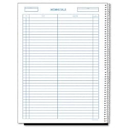 Rediform Wirebound Incoming/Outgoing Call Register, 11 X 8.5, 100 Pages ( 50-111)