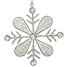 Handmade Snowflake Iron & Glass Pendant Christmas Tree Ornaments Set | ShalinIndia Elegant Hanging Decor for Home and Party Decoration | Ideal 6 Inches Christmas Decorations for Tree (E)
