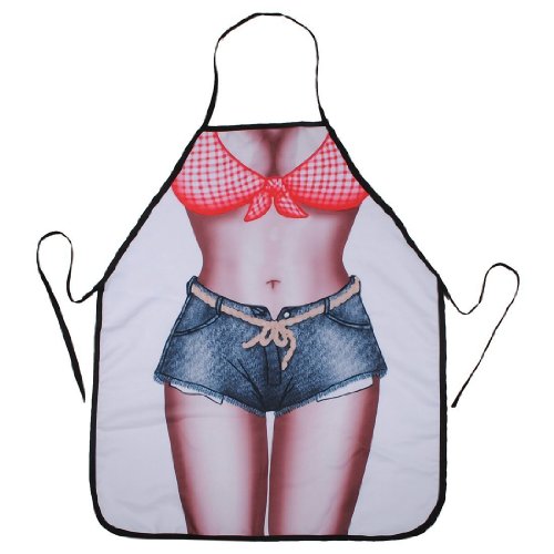Tocas® Bikini & Shorts Sexy Kitchen Apron Funny Creative Cooking Aprons for Christmas Women Ladies Girlfriend Gifts
