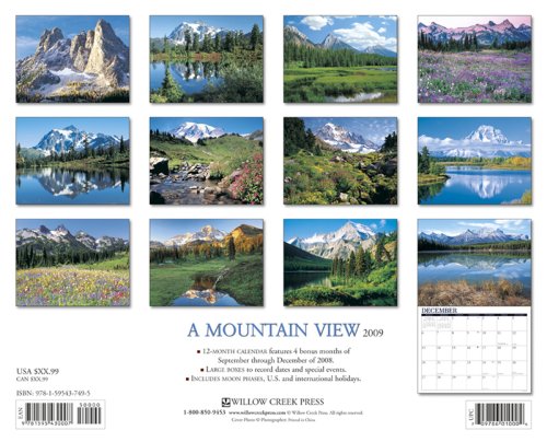A Mountain View 2009 Calendar under Mountains in The Books Store