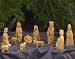 Nativity Set figures - Simple. Hand-carved from olive wood in the Holy Land. Height 10 cm._s-1