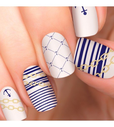 100% Authentic Incoco Nail Polish 16 Double-ended Strips By It's a Nail - Yacht Party