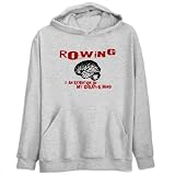 Rowing Is An Extension Of My Creative Mind Sports Mens Hoodie (Heather Gray, Sizes X-Small - XXX-Large)