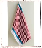Vivid Stripe Dish Towel - Red