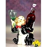 WINE BOTTLE HOLDER,GLASS HOLDER CHEF DECOR#K2809