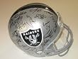 2012 Oakland Raiders Team Autographed Riddell Full Size Football Helmet with 38 Signatures Total, Proof Photos