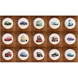 SET (15) DISNEY PIXAR CARS DRESSER DRAWER PULLS KNOBS