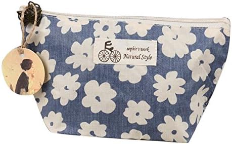 Cosmetic Bag,EEDI Girls Ladies Women Portable Fashion Newest Travel Cosmetic Bag Makeup Case Pouch Toiletry Wash Organizer With Cherry Printing (Blue)