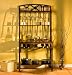 Decorative Bakers Rack w/Wine Storage (Brown) (68H x 34W x 17D)