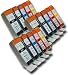 15 Chipped Compatible Canon Pixma PGI-525 & CLI-526 Ink Cartridges Ink Cartridge for the Canon Pixma MG8150 Printer from 'The Ink Squid': 3 x PGI-525Bk - Black; 3 x CLI-526bk - Black; 3 x CLI-526C - Cyan (Blue); 3 x CLI-526M - Magenta (Red); 3 x CLI-526Y - Yellow. Fully Compatible with the Canon Pixma iP4850 MG5150 MG5250 MG6150 MG8150 MX882 MX885 iX6250 & iX6550 Printer Models. The Latest Chips, the Maximum ML Capacity of any Compatible Ink Cartridge. 2 Year Guarantee on all Cartridges.