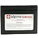 Alpine Swiss Mens Money Clip Genuine Leather Minimalist Slim Front Pocket Wallet