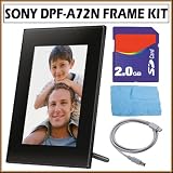 51Vdp39oM1L. SL160  Sony 7 inch LCD Digital Photo Frame DPF A72 + Accessory Kit