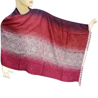 Handmade Self Design Colorful Cotton Scarf Stole Women Outerwear Dress 