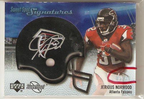 2007 Sweet Spot Signatures Silver 25 JN2 Jerious Norwood - Atlanta Falcons (Autographed - Serial #'d to 25 - Football Cards)