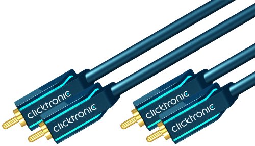 Clicktronic Casual Cinch-Koaxial Stereo Audiokabel (2x Cinch-Stecker/2x Cinch-Stecker) 2 m Preisvergleich