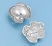 Sterling Silver Earrings - Rhodium Plated - 19 mm