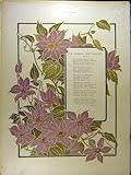 1901 La Vierge Aux Fleurs Verse Poem Dumas French Print