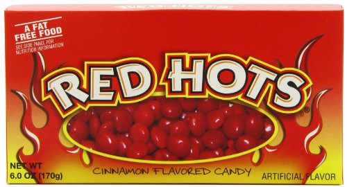 Red Hots Cinnamon Candy, 6 Ounce Theatre Box, Pack of 12