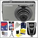 Samsung SL420 10MP Digital Camera in Silver + 8GB Deluxe Accessory Kit