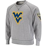 NCAA West Virginia Mountaineers Outlaw Crewneck Fleece (Heather Grey, Medium)