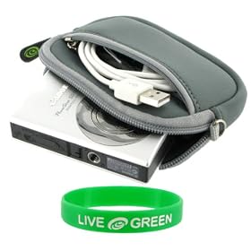 Neoprene Sleeve Case (Grey) for Panasonic Lumix DMC-TS1 Digital Camera Silver by Young Micro Inc.