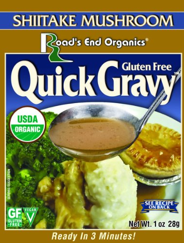 Road's End Organics Gluten Free Shiitake Mushroom Gravy Mix, Organic, 1-Ounce Pouches (Pack of 12)