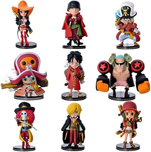 Ghost Studio Anime One Piece Action Figures Play Set of 9