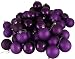 Club Pack of 60 Purple Shatterproof 4-Finish Christmas Ball Ornaments 2.5\